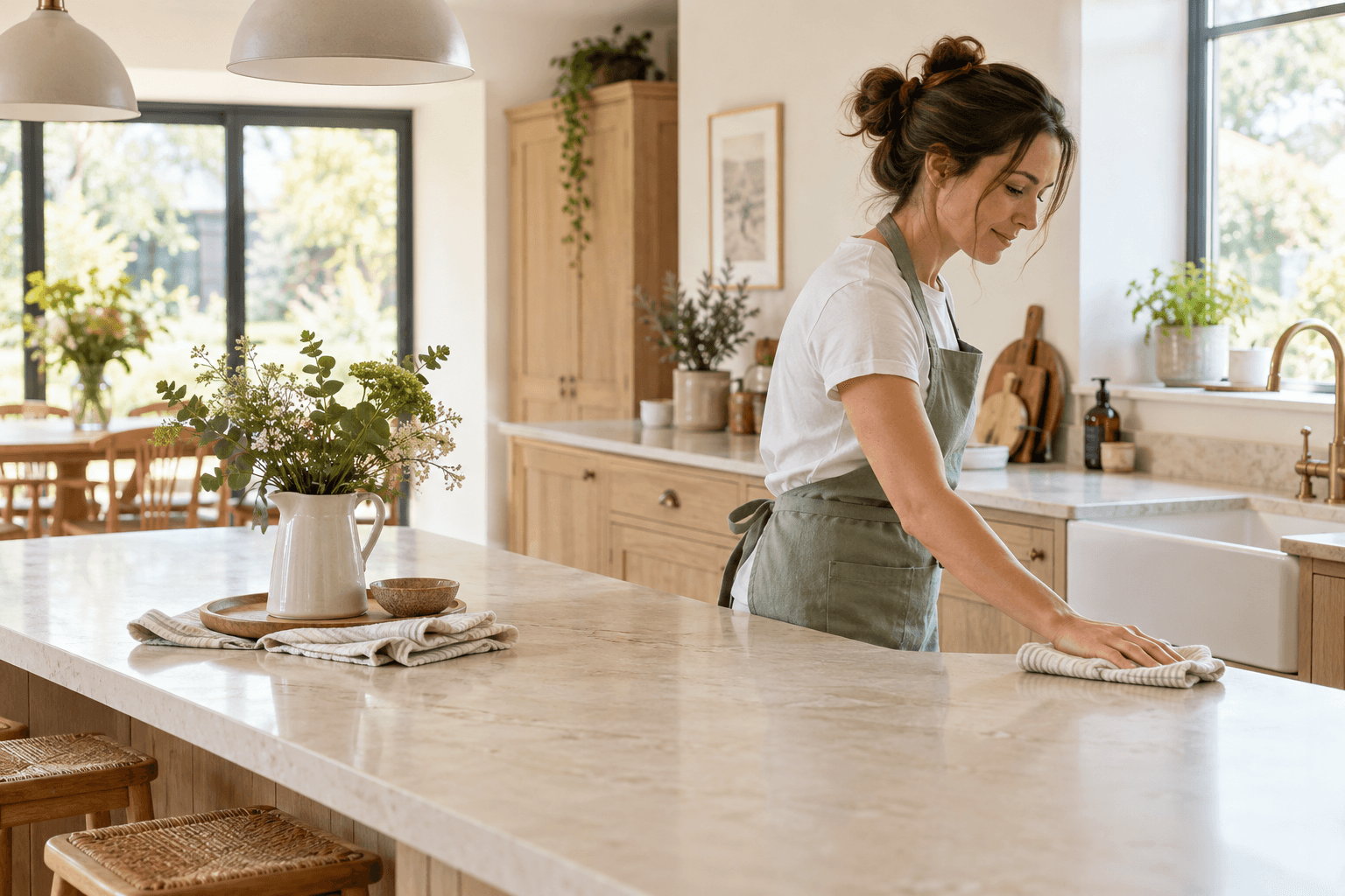 AI-generated home cleaning concept