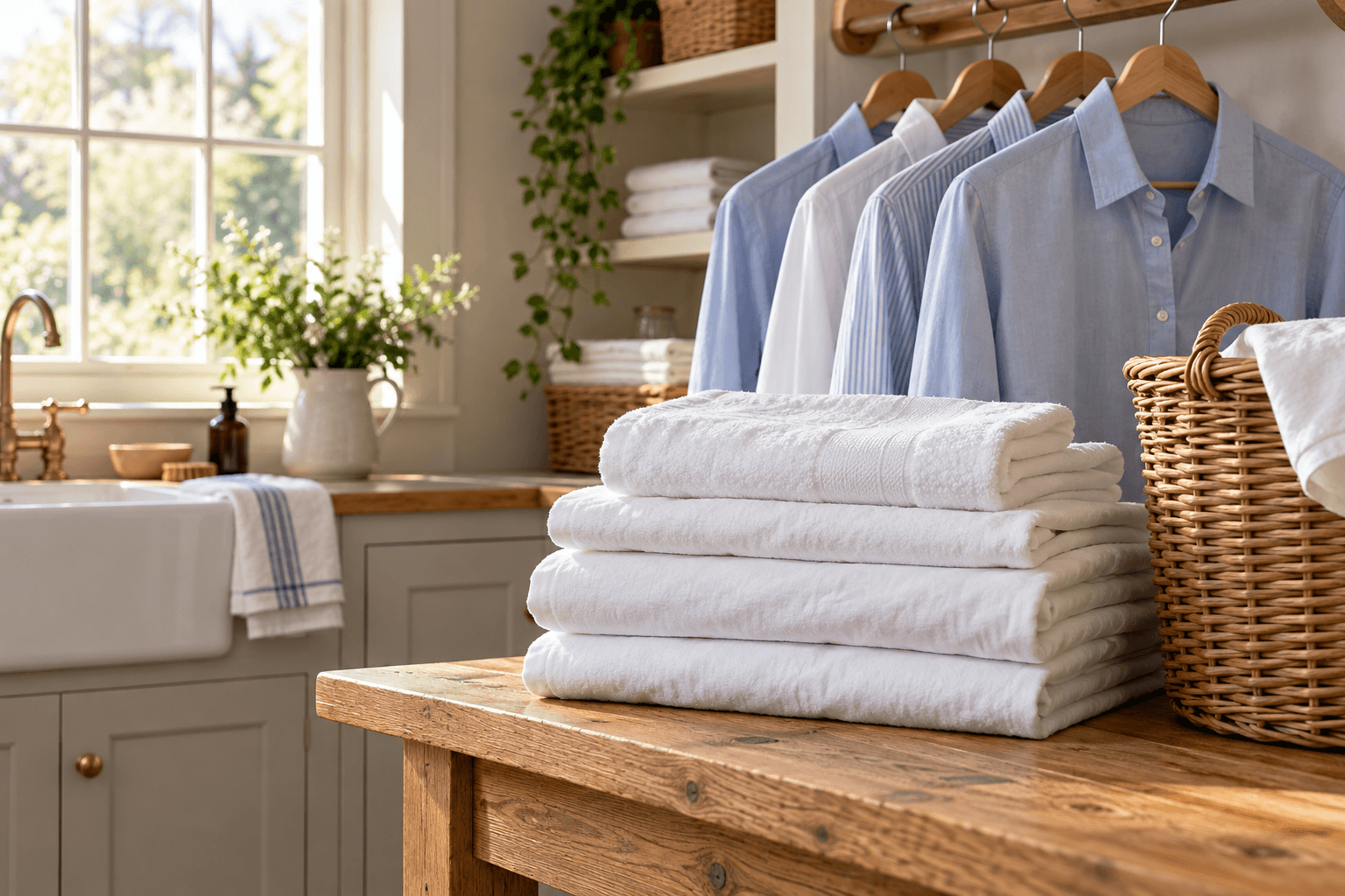 AI-generated ironing & laundry concept