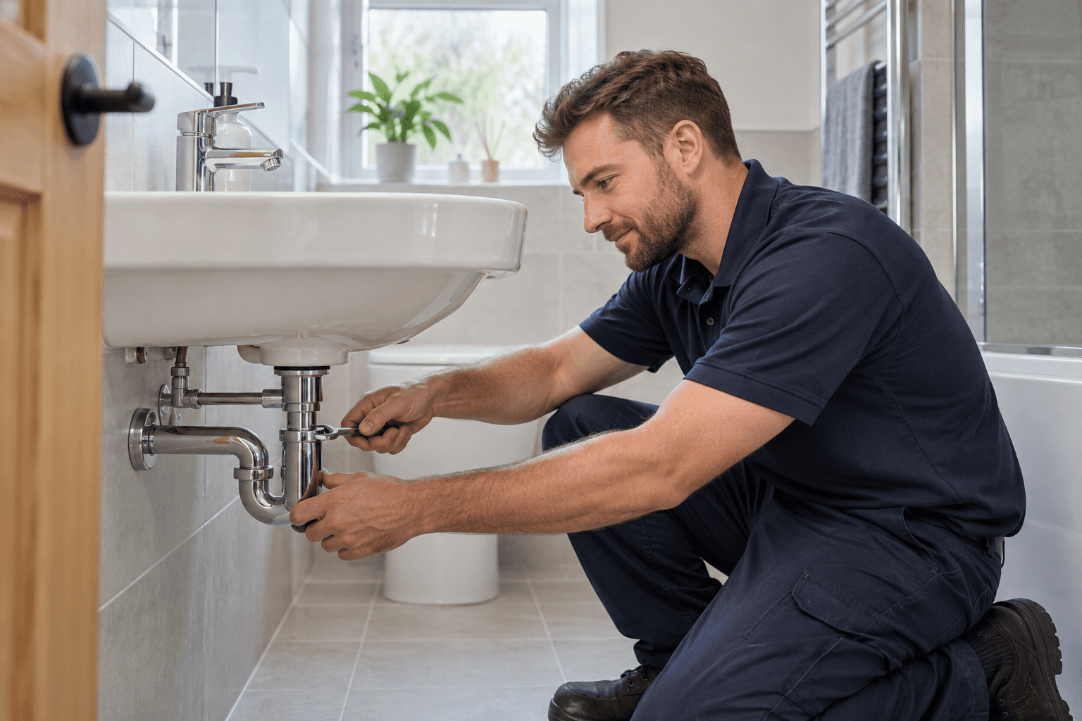 AI-generated plumber concept